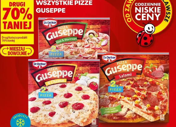 Wszystkie pizze Giuseppe