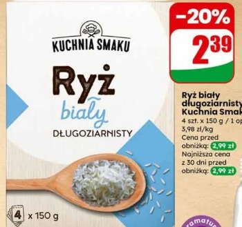 Ryż biały długoziarnisty Kuchnia Smaku