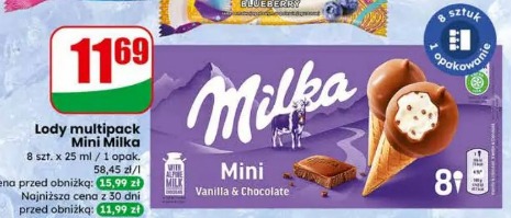 Lody multipack Mini Milka