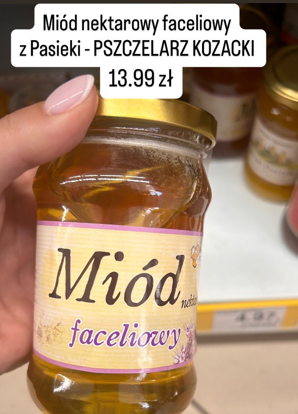 Miód nektarowy faceliowy z Pasieki PSZCZELARZ KOZACKI