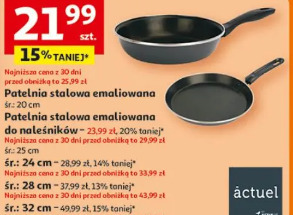 Patelnia stalowa emaliowana