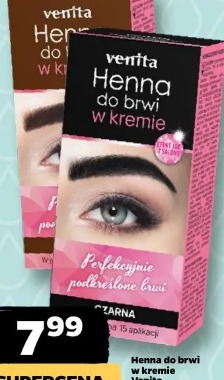 Henna do brwi w kremie Venita