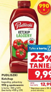 Pudliszki Ketchup łagodny, pikantny