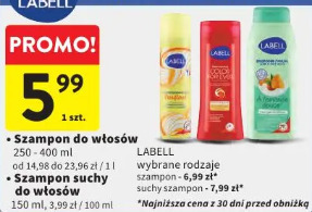Labell szampon do włosów, szampon suchy do włosów