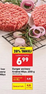 Burger wołowy Kraina Mięs