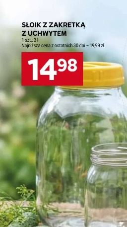 Słoik z zakrętką z uchwytem