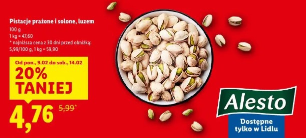 Pistacje prażone i solone