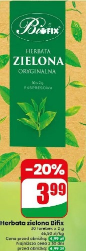 Herbata zielona Bifix
