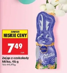 Zając z czekolady Milka