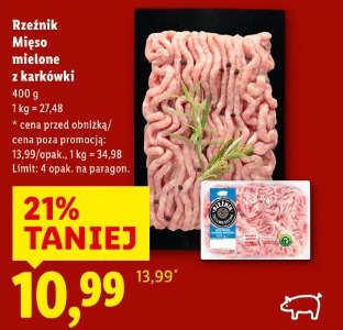 Rzeźnik Mięso mielone z karkówki