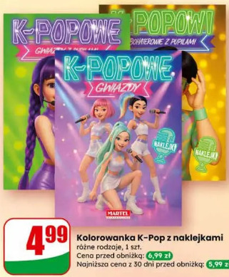 Kolorowanka K-Pop z naklejkami
