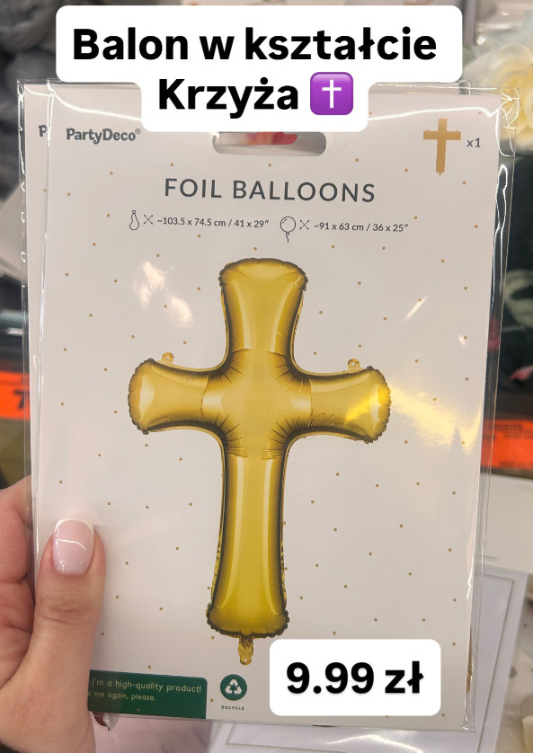 Balon w kształcie Krzyża