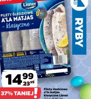 Filety śledziowe a'la matjas klasyczne Lisner