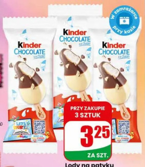 Lody na patyku Kinder Chocolate