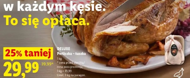 Deluxe perliczka – tuszka