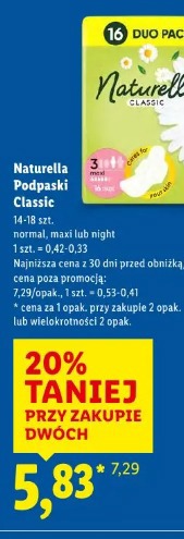 Naturella Podpaski Classic