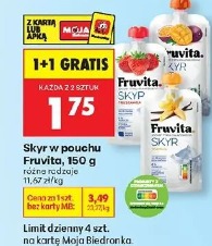 Skyr w pouchu Fruvita