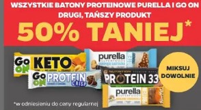 Batony proteinowe Purella i Go On