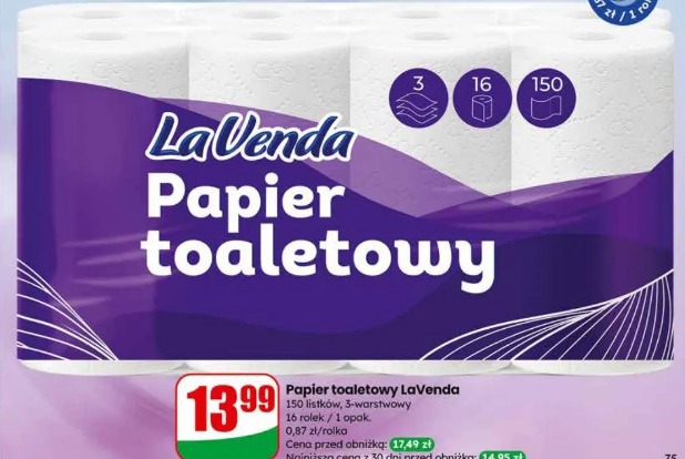Papier toaletowy LaVenda