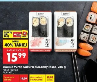 Double Wrap Sakura pieczony łosoś