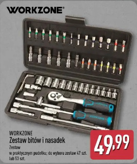 Workzone Zestaw bitów i nasadek