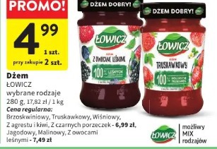 Dżem ŁOWICZ wybrane rodzaje