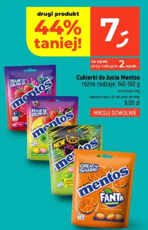 Cukierki do żucia Mentos