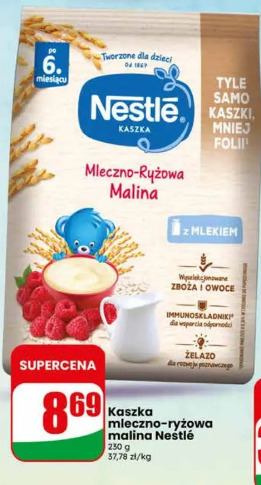 Kaszka mleczno-ryżowa malina Nestlé