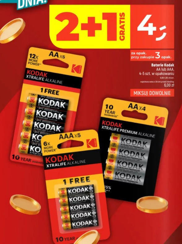 Kodak Xtralife Premium Alkaline baterie