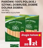 Parówki 100% polskiej szynki, Dobrusie, Dobre Dolina Dobra