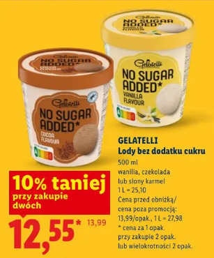 Gelatelli Lody bez dodatku cukru