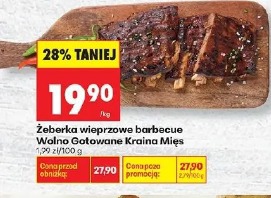 Żeberka wieprzowe barbecue Wolno Gotowane Kraina Mięs