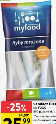 Sandacz filety ze skórą MY FOOD