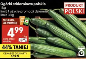Ogórki szklarniowe polskie