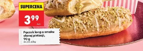 Pączek long o smaku słonej pistacji