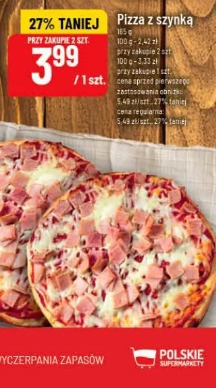 Pizza z szynką