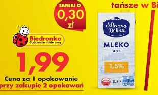 Mleczna Dolina mleko UHT 1,5%