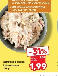 Sałatka z surimi i ananasem