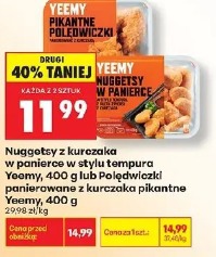 Nuggetsy z kurczaka w panierce w stylu tempura Yeemy lub Polędwiczki panierowane z kurczaka pikantne Yeemy