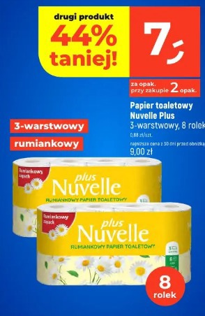 Papier toaletowy Nuelle Plus 3-warstwowy rumiankowy