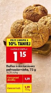 Bułka śniadaniowa pełnoziarnista