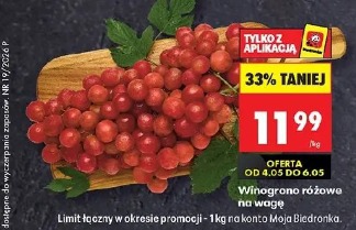 Winogrono różowe