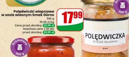 Polędwiczki wieprzowe w sosie własnym Smak Górno