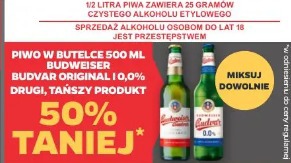 Piwo w butelce 500 ml Budweiser Budvar Original 1,0%