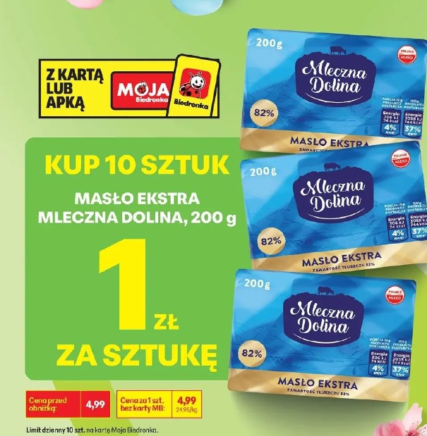 Masło ekstra Mleczna Dolina