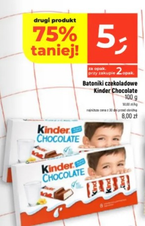 Batoniki czekoladowe Kinder Chocolate