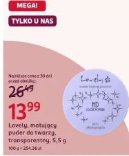 Lovely, matujący puder do twarzy, transparentny