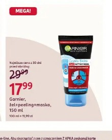 Garnier żel+peeling+maska
