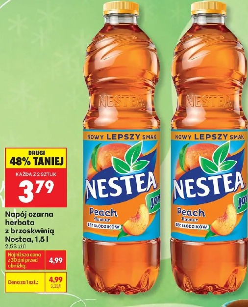Napój czarna herbata z brzoskwinią Nestea