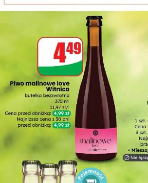 Piwo malinowe love Witnica